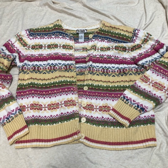 Tiara International Sweaters - Tiara International Cardigan Sweater Y2K Vintage